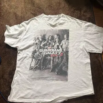 [ 공식 ] 가디언즈 오브 갤럭시 Vol.2 영화 티셔츠 화이트