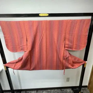 겉옷 기모노 줄무늬 패턴 핑크 계열 캐주얼 평상복용 0319-4