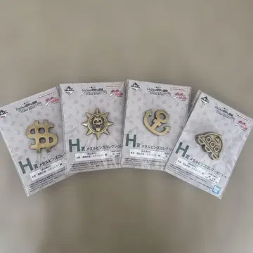 제일복권 죠죠의 기묘한 모험 H상 메탈 핀즈 컬렉션 4종 세트