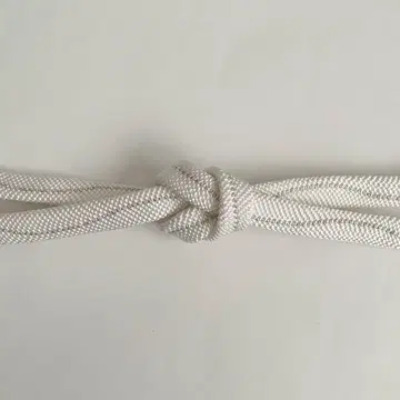 에리슈 순수 실크 허리띠 화이트 칠보 편성 유선 연리후 일본제