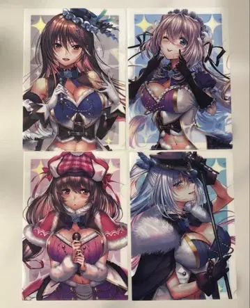 아마카노 SS 캐릭터 송 특전 A4 클리어 파일 4종 세트