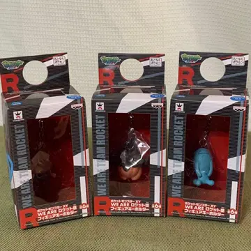 포켓몬 XY WE ARE 로켓단 피규어 키링 3종 세트