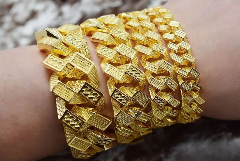 #(New) Chase Dot Octagonal Gold Bracelet 4 Types Special 10x High-Pressure Plating