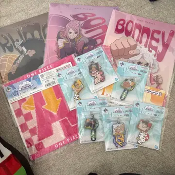 원피스 1번 복권 클리어 파일, 키링 세트