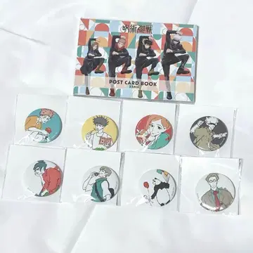 주술회전 엽서북 캔뱃지 AnimeJapan 후시구로, 고죠, 나나미