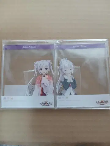 유즈소프트 센코이*만카 사진 아크릴 키링 세트 (2매조) 아사타케 요시노