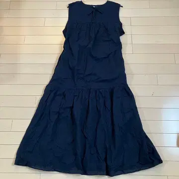 3.23 유니클로 코튼 티어드 원피스 ) 깅엄 체크 XXL