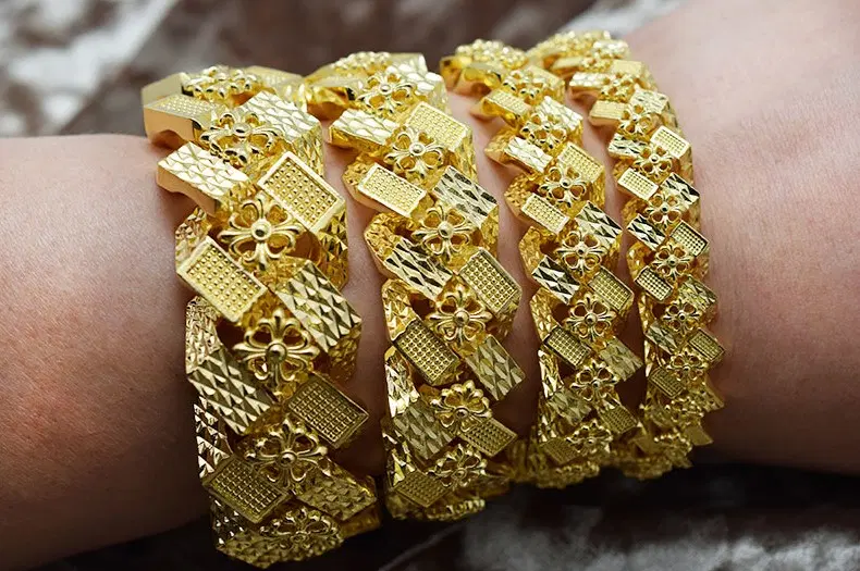 #(New) Cross Dot Octagonal Gold Bracelet 4 Types Special 10x High-Pressure Plating