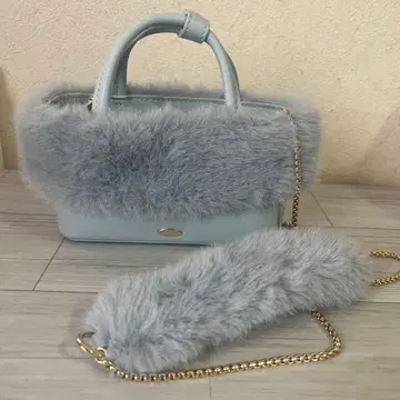 LILY BROWN 에코 퍼 콤비 2way 스마트폰 숄더