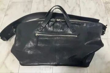 PRY 레더 프론트 집 트래블 백 보스턴 백