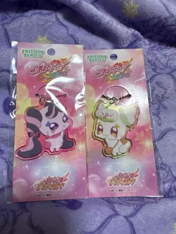 프리큐어 프렌즈 시리즈 아크릴 키링 2개 세트 프리룬 메로룬