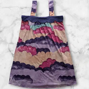 고품질 츠모리치사토 구름 원피스 안감 부착 비침 없음 컬러풀 보라 계열