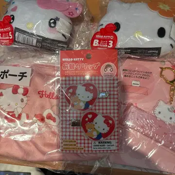 산리오 묶음 판매 헬로키티 제일복권 산리오 당첨복권 앞머리 클립