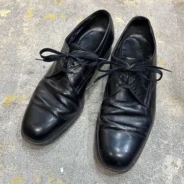 70S Florsheim 플레인토 더비 슈즈 블랙