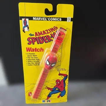 [ 미개봉 ] 스파이더맨 손목시계 빈티지 마블 코믹 레어 1990년