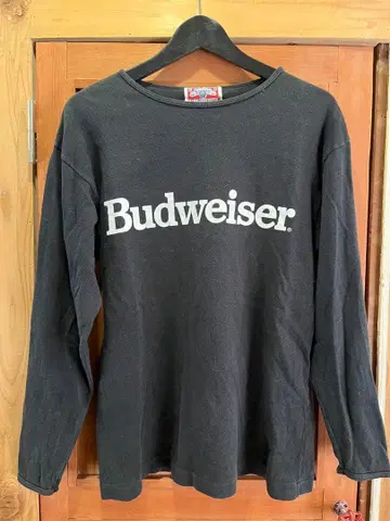 Budweiser 버드와이저 기업 로고 롱T 빈티지 구제 의류 일본제