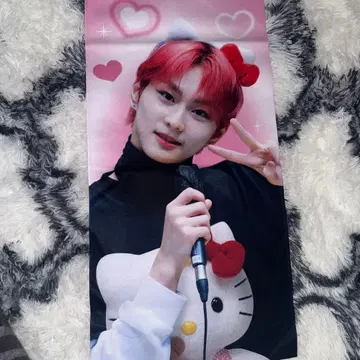 enhypen 정원 마스터 슬로건 핑크