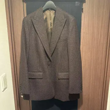 UNIQLO-C 체크 무늬 테일러드 자켓