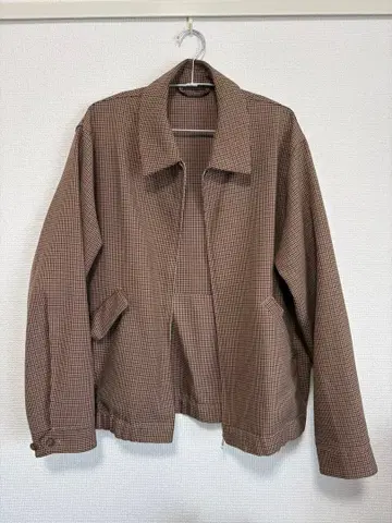 GLOBAL WORK 체크 무늬 집업 자켓