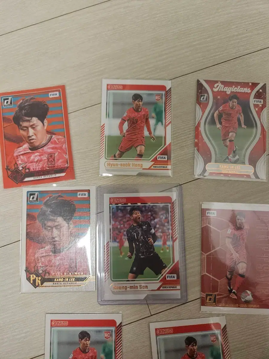 Donruss 축구 카드 한국 국대 손흥민/이강인 외