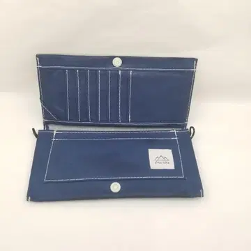 slow hike 플랫 롱 지갑 네이비 아웃도어 지갑