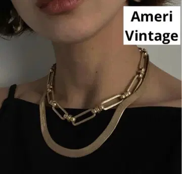 미사용품 [Ameri Vintage 아메리빈티지] 체인 목걸이