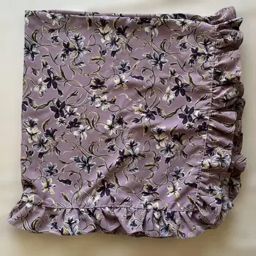 A.O. 아츠키 오오니시 꽃무늬 대형 스카프 숄