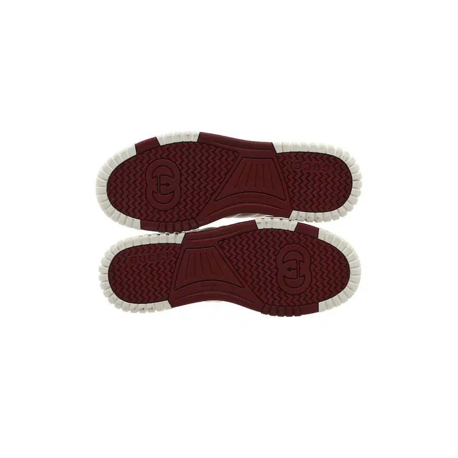 Gucci Rhyton 白色皮革运动鞋