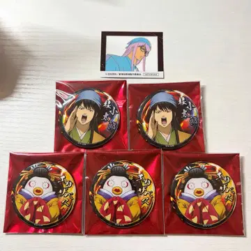 은혼 요시와라 대염상 캔뱃지 특전 스티커 5주차 가츠라 코타로 엘리자베스