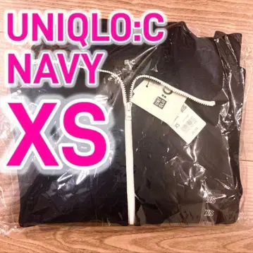새상품 UNIQLOC 유니클로C 네이비 XS 밀라노 리브 풀 집업 가디건
