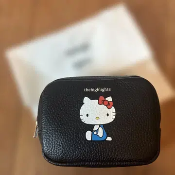thehigh lights 미니 파우치 모어 키티 블랙