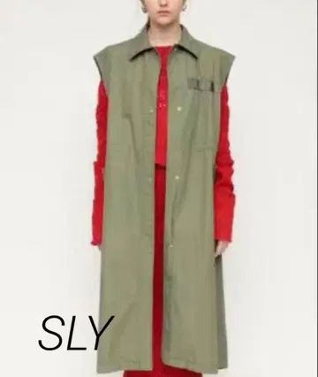 가격 인하!! 새상품급!! SLY 밀리터리 롱 베스트