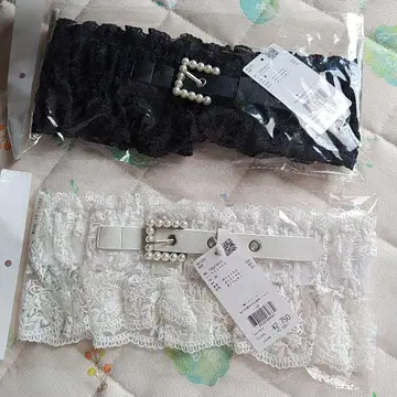 레이스 벨트 블랙 화이트 2세트 엑시즈팜