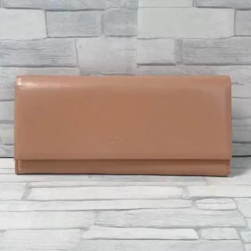 미사용품 마가렛호웰 아이디어 장지갑 핑크 베이지 소가죽