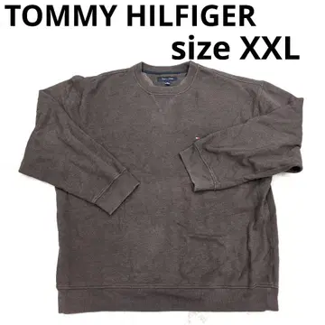 288 TOMMY HILFIGER 브라운 크루넥 트레이닝복 XXL