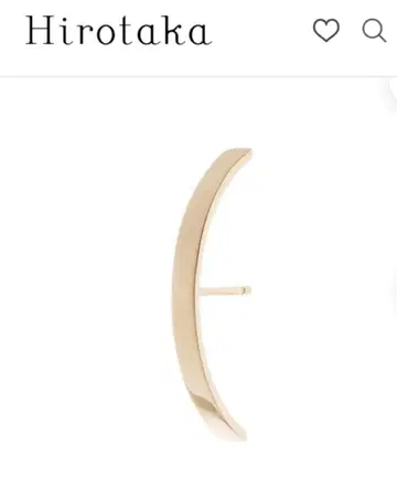 Hirotaka BOW 귀걸이 골드 한쪽용 두 개