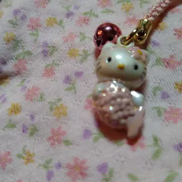 헬로키티 머메이드 키티 키링 매달린 장식 당시 물품 레어 레트로