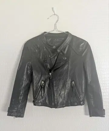 르쉘 블루 레더 재킷 라이더스