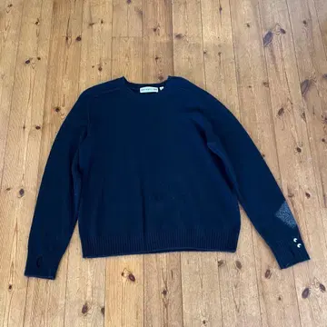 ANYA HINDMARCH x UNIQLO 캐시미어 100% 니트 네이비