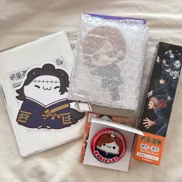 주술회전 게토 스구루 & 쿠기사키 노바라 5종 세트 포스터 스티커 캔뱃지