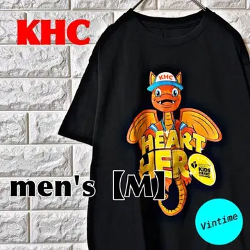 AH165 [KHC] 프린트 T셔츠 [남성용 M] 블랙