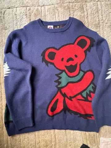 고 슬로우 카라반 x 그레이트풀 데드 니트 스웨터