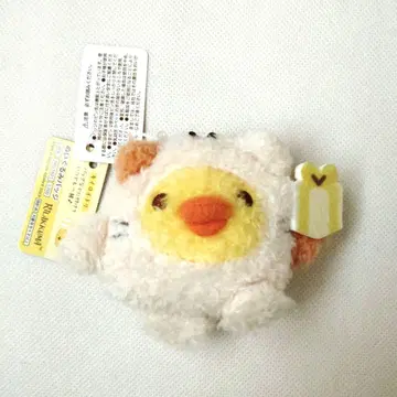 [익명 배송] 산엑스 리락쿠마 키이로이토리 인형 배지