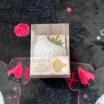 산리오 마이멜로디 화이트 딸기 티타임 반지 케이스