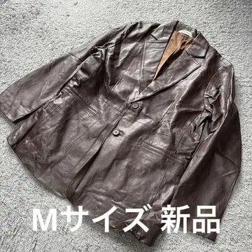 마우지 moussy 페이크 레더 자켓 브라운 M 새상품