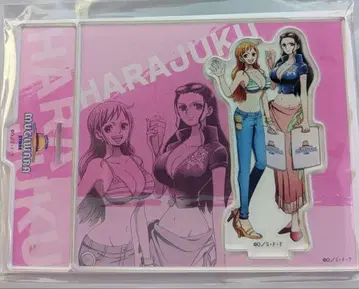 무기와라 스토어 하라주쿠 지역 한정 굿즈 아크릴 스탠드 나미&로빈