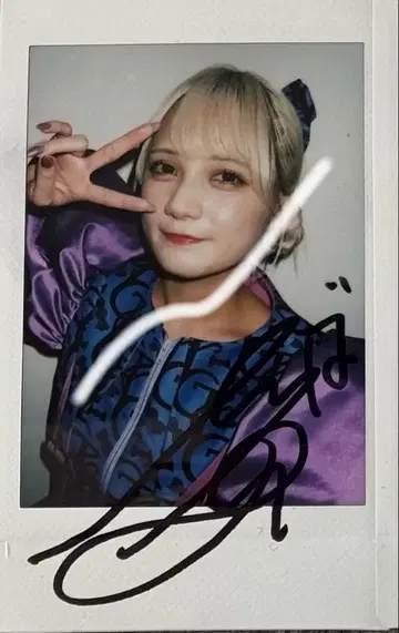 CANDY TUNE 미야노 시즈카 사인 폴라로이드