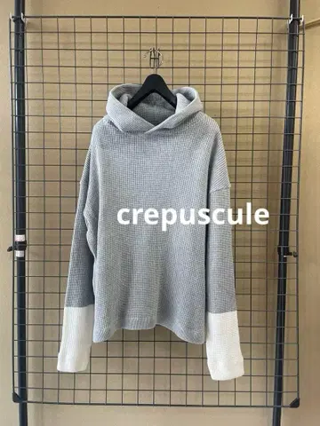 crepuscule 크렙스큐어 와플 니트 후드티 후디
