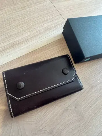 만소 코도반 키케이스 네이비 이탈리아제 브라운 계열