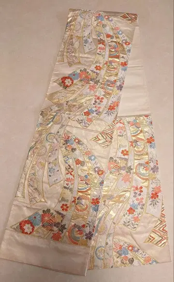 고급 후쿠로 오비 기모노 순수 실크 포멀 후리소데 성인식 결혼식